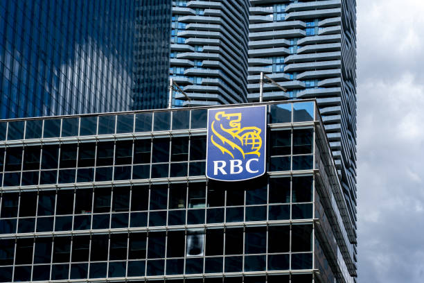 RBC (Royal Bank of Canada) office building in Toronto. stock photo