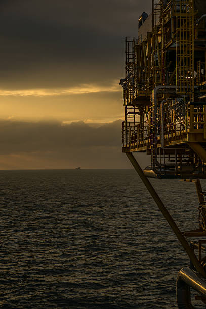Offshore Sunrise stock photo