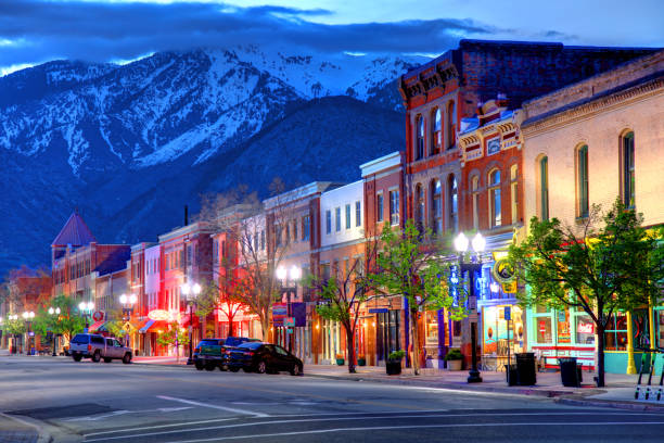 Ogden, Utah Ogden is a city and the county seat of Weber County, Utah, United States, approximately 10 miles east of the Great Salt Lake utah stock pictures, royalty-free photos & images