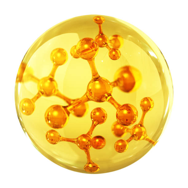 Oil Drop Concept. 3D Render collagen stock pictures, royalty-free photos & images