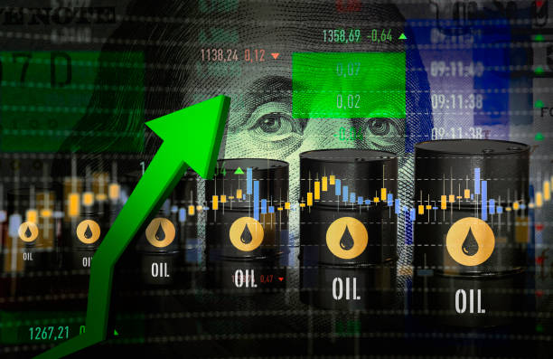 oil prices moving up - consumismo imagens e fotografias de stock