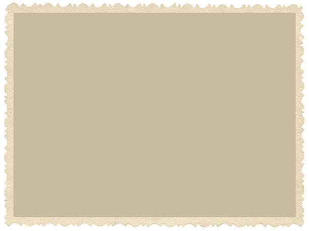 Old aged grunge edge sepia photo, blank empty horizontal background Old aged grunge edge sepia photo, blank empty horizontal background, isolated yellow beige vintage photograph picture card border frame, retro postcard copy space, large detailed closeup at the edge of photos stock pictures, royalty-free photos & images
