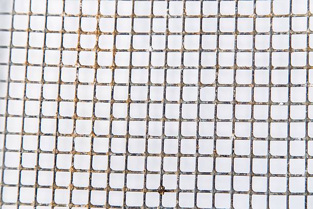 old and weathered metal net with rust Old and weathered metal net with rust as background linkage effect stock pictures, royalty-free photos & images