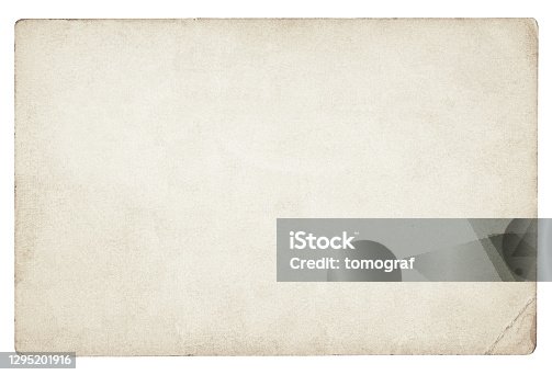 istock Old blank paper isolated 1295201916