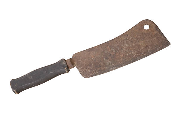 Old Butcher Knife stock photo