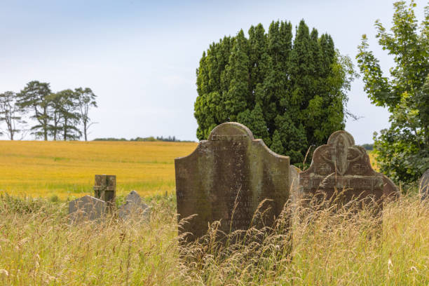Old Cemetery in Irton, Cumbria stock photo