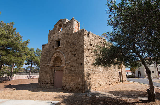 Old  church in Famagusta town Cyprus Old Christian  church situated in the North West corner within the walls  of Famagusta town in Northern Cyprus. varosha cyprus stock pictures, royalty-free photos & images