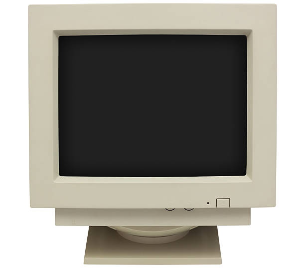 Old CRT Monitor stock photo