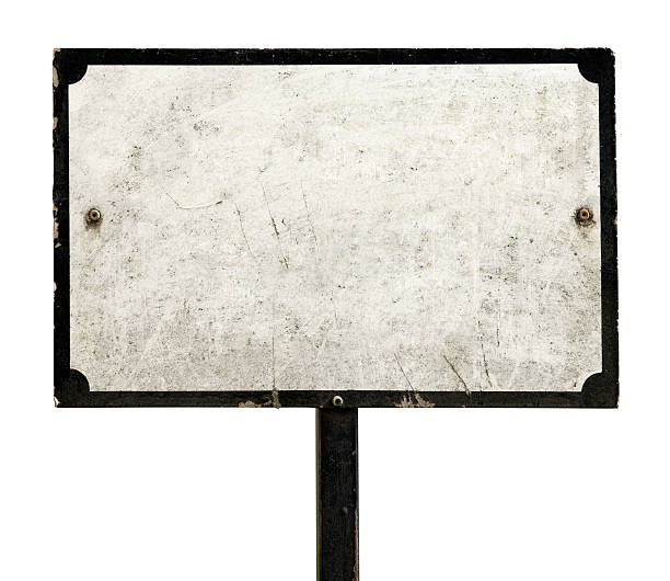 Old dirty sign stock photo