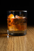 istock Old fashion is an alcoholic cocktail based on bourbon, scotch or rye whiskey. 1302480913
