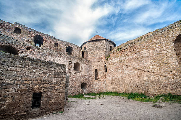 old fortress in town bilhorod-dnistrovski - belgorod stok fotoğraflar ve resimler