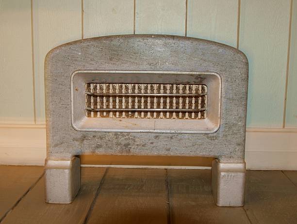 Old heater stock photo