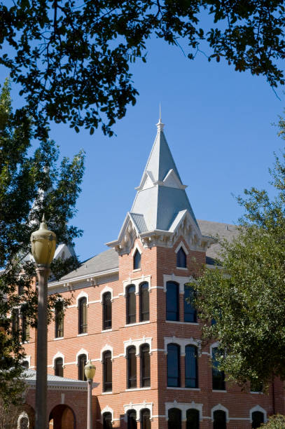 Old Main Tower at Baylor University  baylor basketball stock pictures, royalty-free photos & images