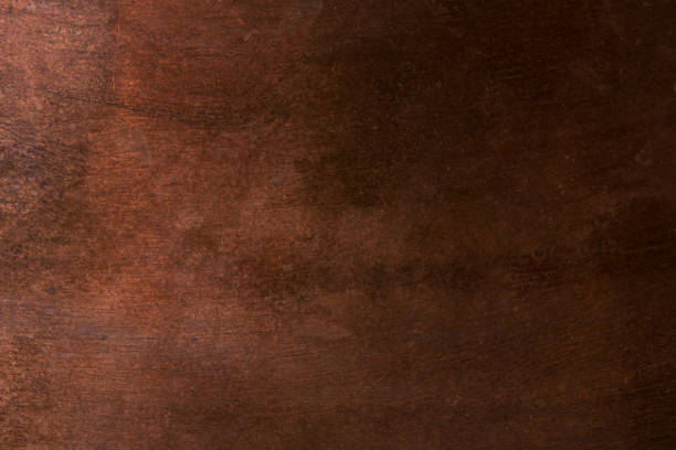 old metal texture - copper closeup. background - castanho imagens e fotografias de stock