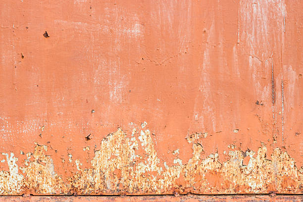 old orange wall texture detail and background stock photo