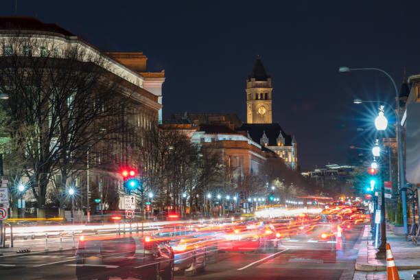 Old post office washington DC, United States, USA downtown, Architecture and Landmark with transportation concept Old post office washington DC, United States, USA downtown, Architecture and Landmark with transportation concept baltimore maryland stock pictures, royalty-free photos & images