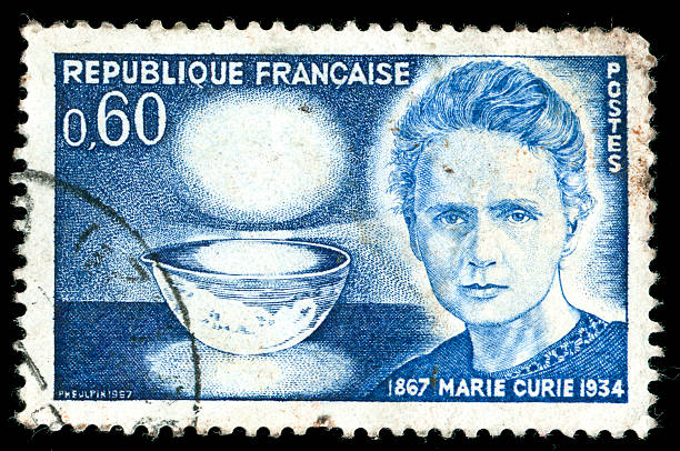 vecchio francobollo postale - famous person foto e immagini stock