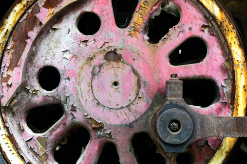 old rust wheels