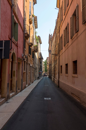 Old street view in Verona, Italy