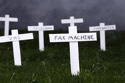 Graveyard for technology. Concept for obsolete technology