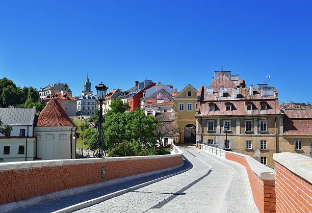 Old town of Lublin. City in Poland. stock photo