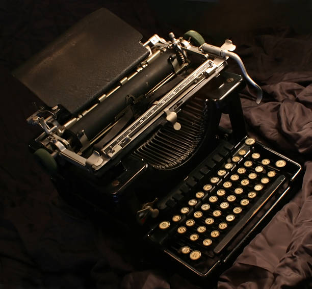 old typewriter stock photo