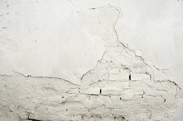 Old Wall Old white wall for background. run down stock pictures, royalty-free photos & images