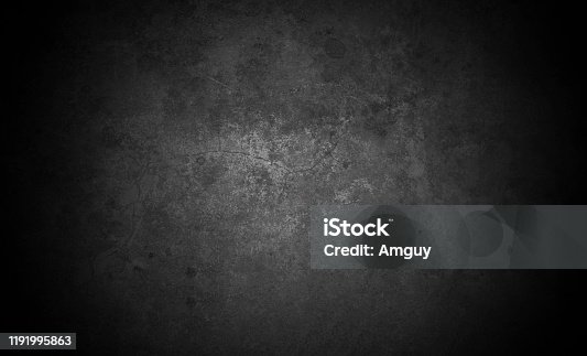 istock Old wall texture cement dark black gray  background abstract grey color design are light with white gradient background. 1191995863