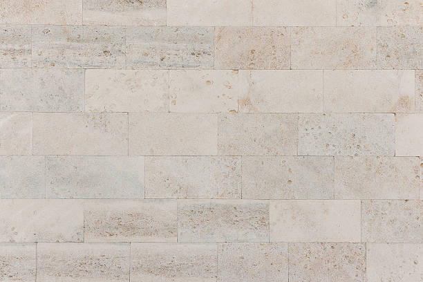 old wall with natural pattern, marble tile. - kalksteen stockfoto's en -beelden