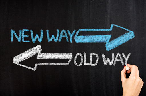 Old Way New Way Stock Photo - Download Image Now - iStock