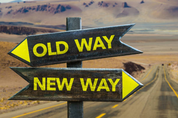 Image result for crossroads signs old way new way