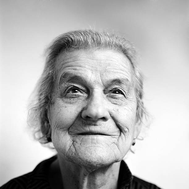 old woman - Portrait stock photo