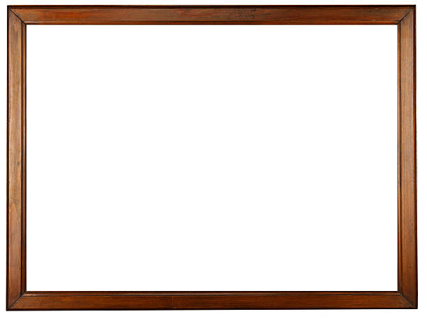 old wooden frame old wooden frame on white plain photos stock pictures, royalty-free photos & images