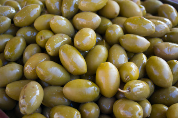 Olives background stock photo