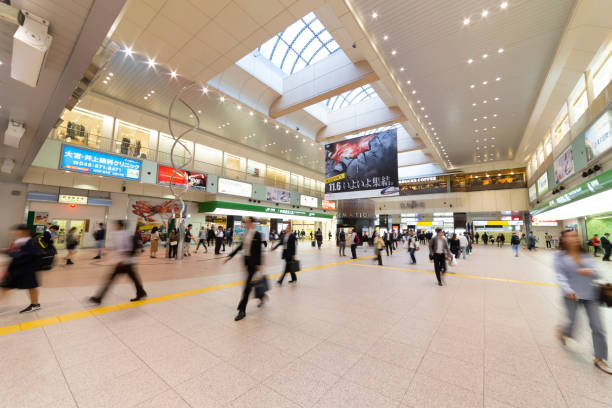 Omiya Station stock photo