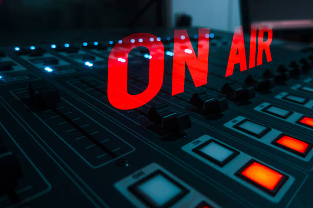 On air sign stock photo
