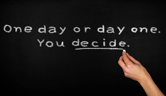 1 日または 1 日目。あなたが決めます。 - ストックフォト・写真素材...