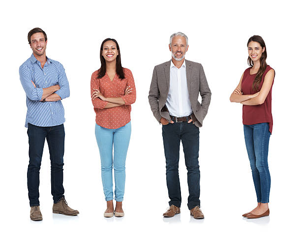 One team, one dream Studio shot of a happy team isolated on whitehttp://195.154.178.81/DATA/i_collage/pu/shoots/805304.jpg four people stock pictures, royalty-free photos & images