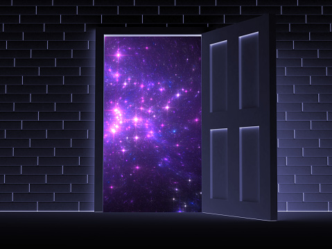 open-door-to-space-scientific-concept-picture-id1142816193