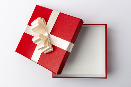 Open Gift Box Top View Stock Photo Download Image Now