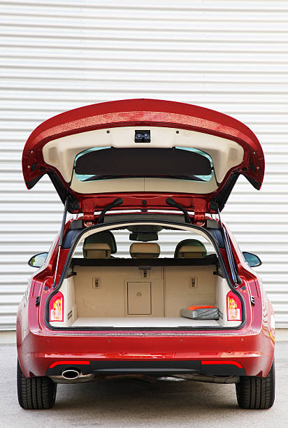 Open trunk on a Sports Tourer stock photo