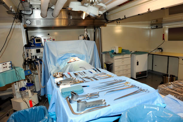 Operating Table In Field Hospital