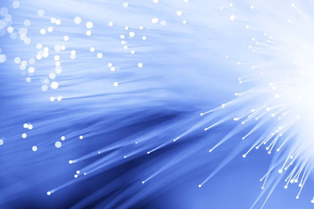 Optic fiber abstract background stock photo