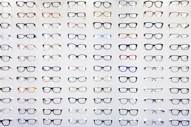 Optic shop Eyeglasses, Optical Instrument, Eye, Lens - Optical Instrument, Optometrist eyewear stock pictures, royalty-free photos & images