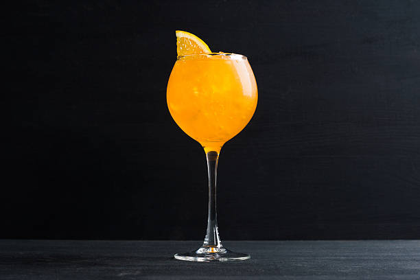Orange cocktail stock photo