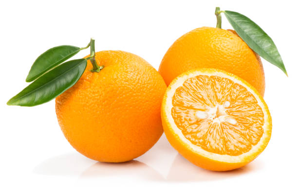 orange fruits with slice. - laranja imagens e fotografias de stock