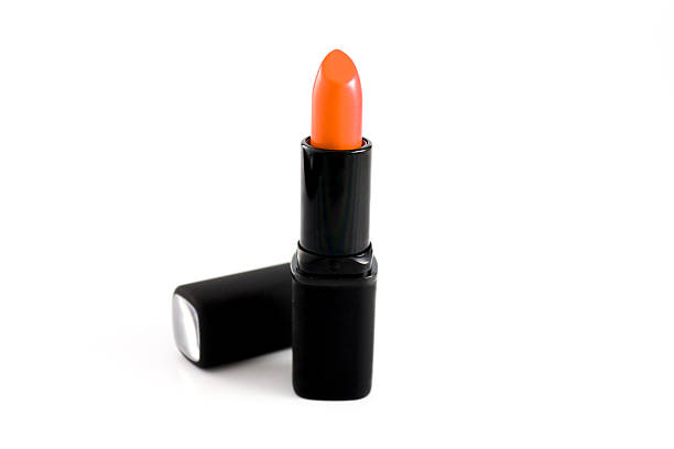 Orange Lipstick Summer trend: Beautiful orange hues for the lips orange lipstick stock pictures, royalty-free photos & images