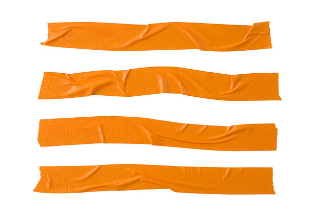 Orange Masking Tape stock photo
