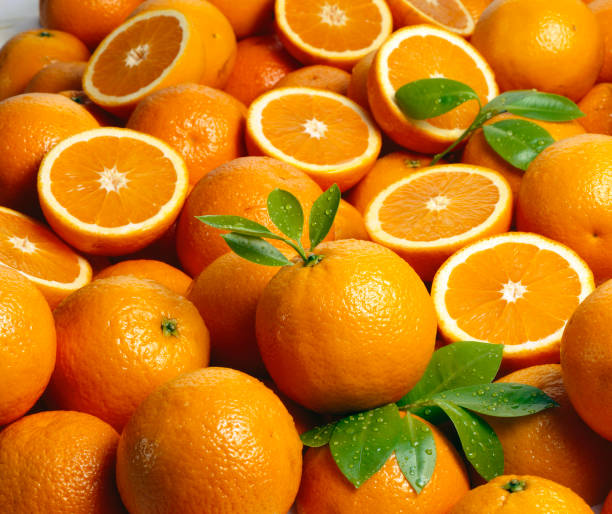 Oranges wallpaper (1) stock photo