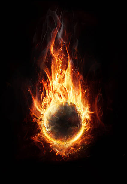 orb of fire stock photo